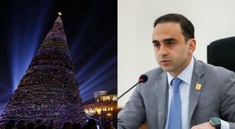 Երևանի գլխավոր տոնածառը վնասվել է. Ավինյանը դեմ է նորը գնելուն 