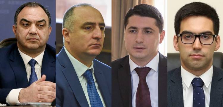 Փաշինյանն ազատել է Վահե Ղազարյանին, Գնել Սանոսյանին, Արգիշտի Քյարամյանին և Ռուստամ Բադասյանին