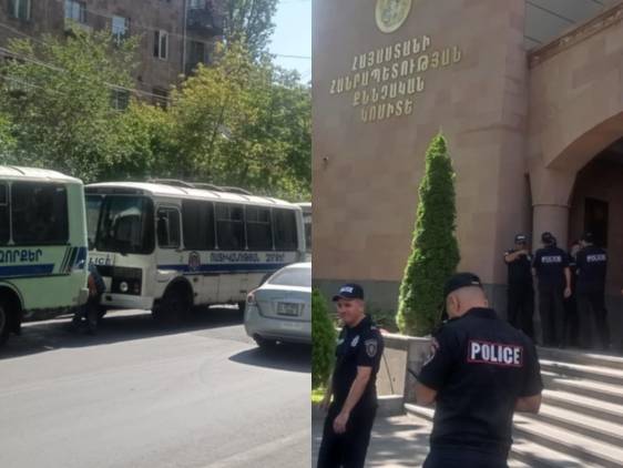 Մեծ թվով կարմիր բերետավորներ են ժամանում Քննչական կոմիտե
