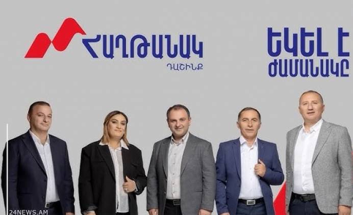 Այս պահին խուզարկում են Վաղարշապատի «Հաղթանակ» դաշինքի անդամների բնակարանները