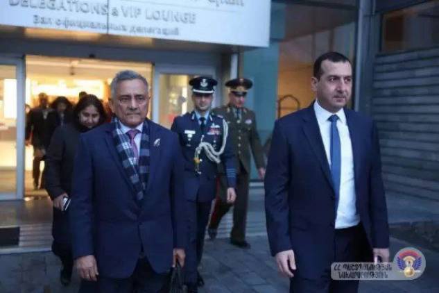 Հայաստան է ժամանել Հնդկաստանի զինված ուժերի պաշտպանության շտաբի պետը