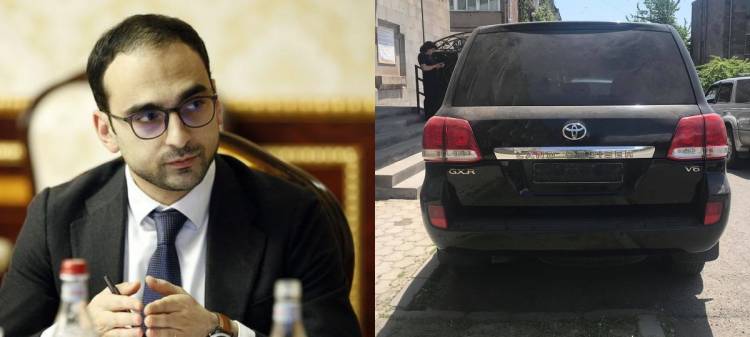 Տիգրան Ավինյանը Սյունիքում է, առանց պետհամարանիշների մեքենայով է շրջում