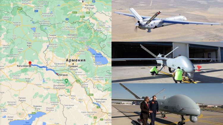 Հայաստանի շուրջ թռչող ադրբեջանական ԱԹՍ-ների մի մասը կառավարվում է Իգդիրից ու Կաղզվանից