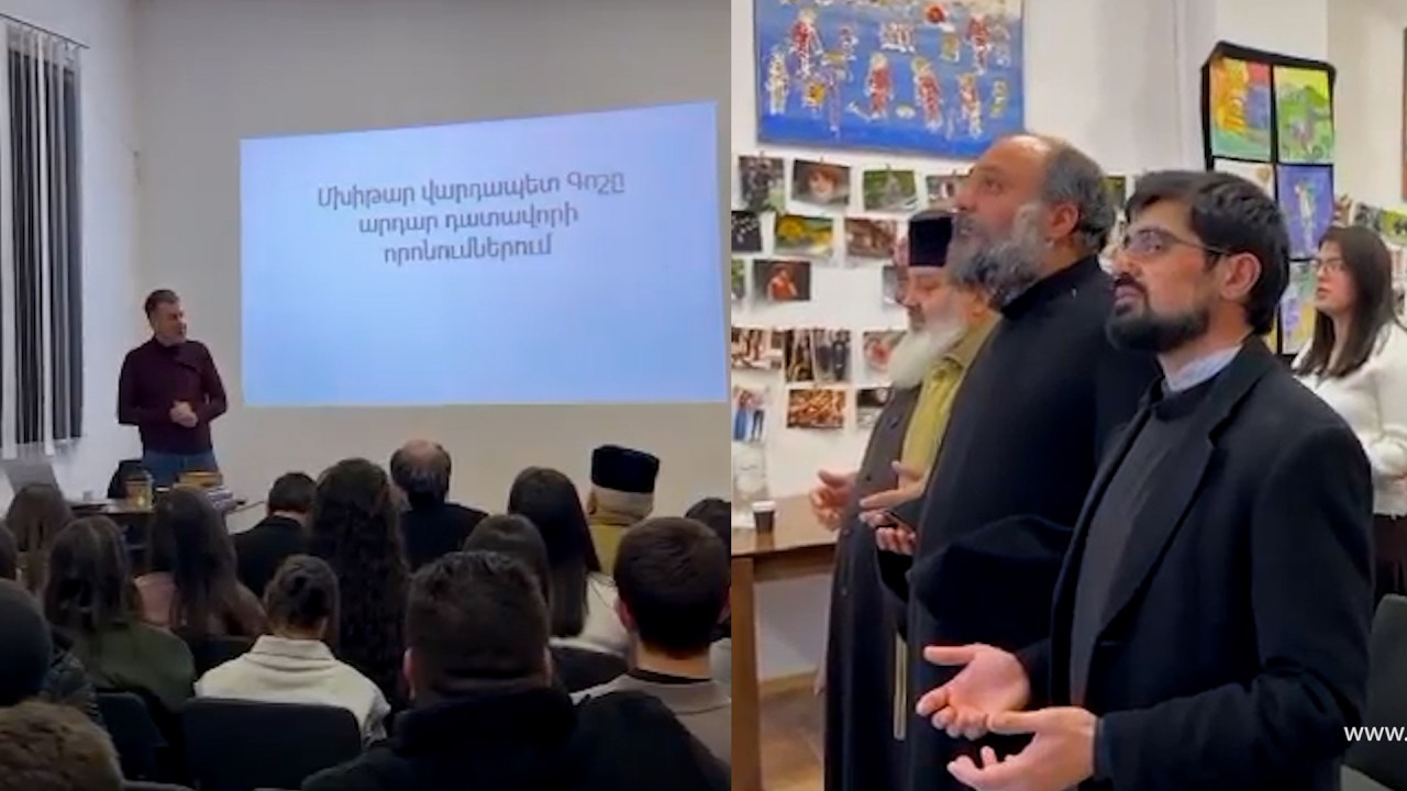 Աջապահյանի օրհնությամբ ներկայացվել է Մխիթար Գոշի «արդար դատավորի» պատկերացումը