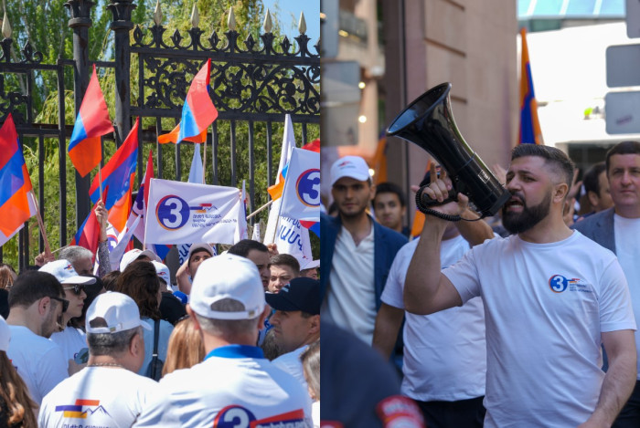 «Մայր Հայաստան» հուշակոթողի մոտ «Ուժեղ Հայաստանը» կամփոփի քարոզարշավի առաջին օրը