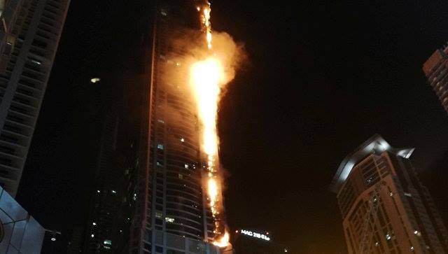 Դուբայում այրվում է աշխարհի ամենաբարձր երկնաքերներից մեկը