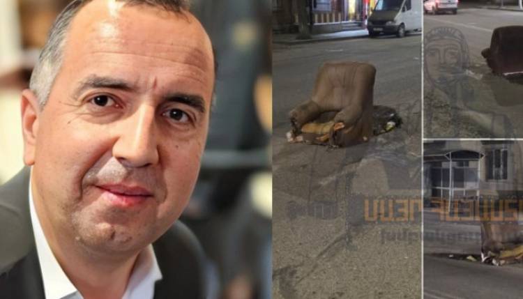 Բազկաթոռով փոսն են ծածկել