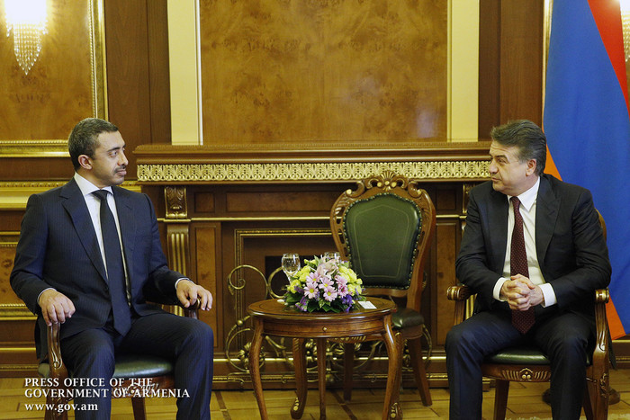 Վարչապետն ու ԱՄԷ արտաքին գործերի և միջազգային համագործակցության նախարարը քննարկել են հայ-էմիրաթական համագործակցության զարգացման հեռանկարները