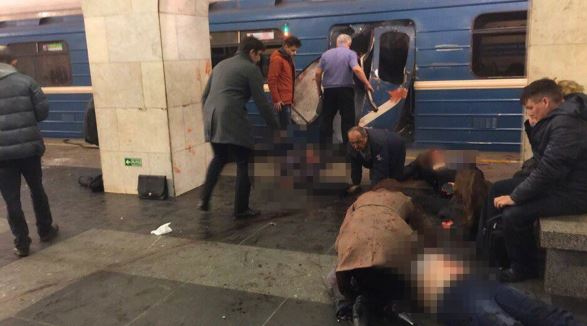 Կրկնակի պայթյուն Ս. Պետերբուրգի մետրոյում․ կան տասնյակ զոհեր եւ վիրավորներ. ֆոտո