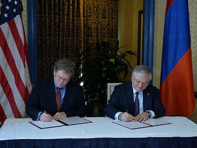 Ստորագրվեց Հայաստանի եւ ԱՄՆ միջեւ առեւտրի եւ ներդրումների համաձայնագիրը (լուսանկարներ)