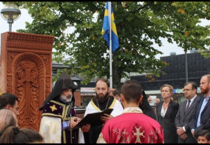 Շվեդիայի Սյոդերթելյե քաղաքում Հայոց ցեղասպանության զոհերի հիշատակին նվիրված խաչքար է կանգնեցվել