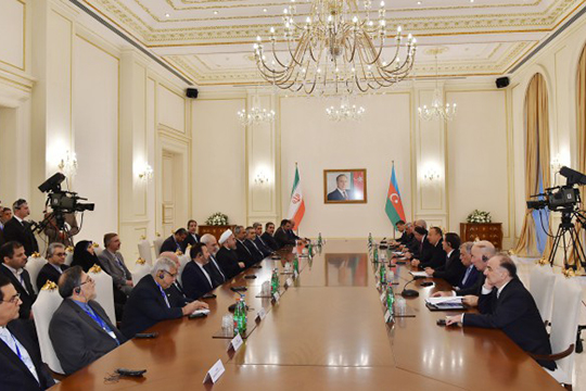 Տեղի է ունեցել Ադրբեջանի և Իրանի նախագահների հանդիպումն ընդլայնված կազմով