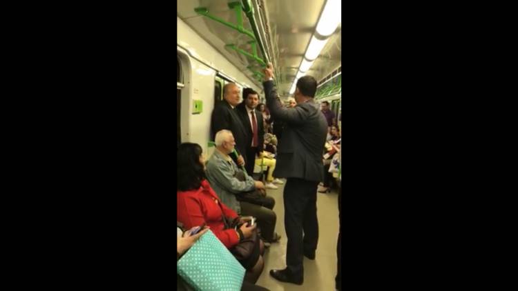 Արմեն Սարգսյանը՝ մետրոյում (տեսանյութ)