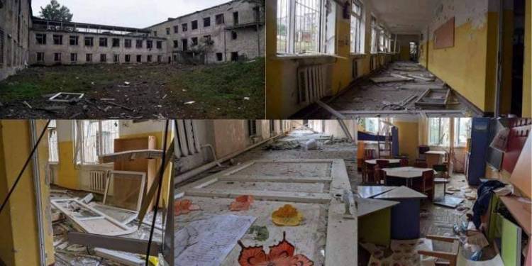 Առ այսօր թիրախավորվել ու ավերվել են 18 դպրոցական շենք, 6 մանկապարտեզ