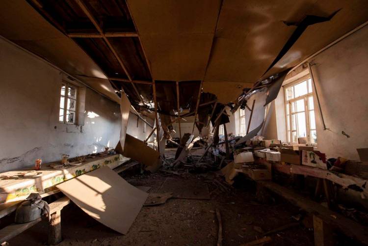 Ադրբեջանի զինված ուժերի հրետակոծության հետևանքները Սարուշեն և Խաչմաչ գյուղերում. լուսանկարներ