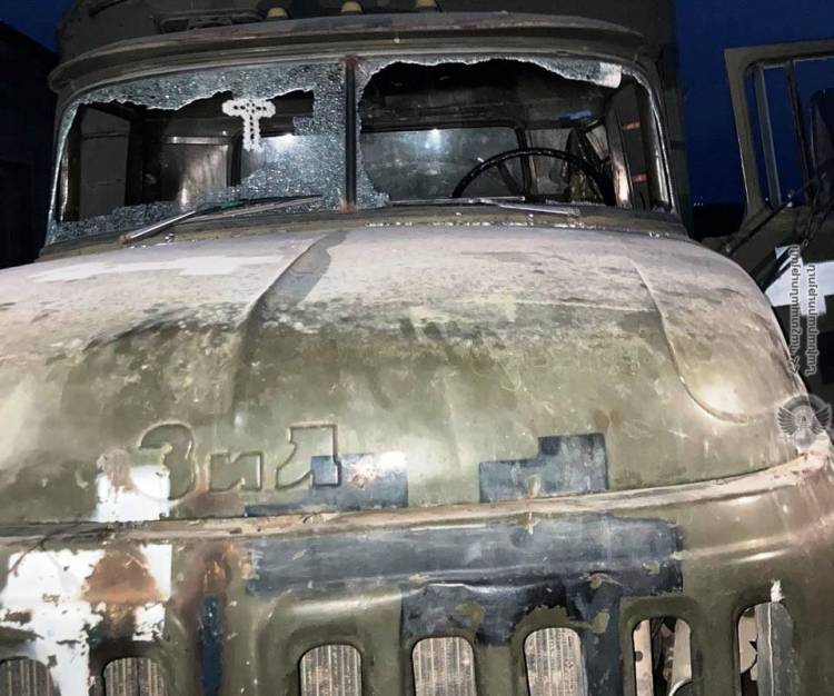 Ադրբեջանցիները կրակել են սնունդ տեղափոխող մեքենայի վրա