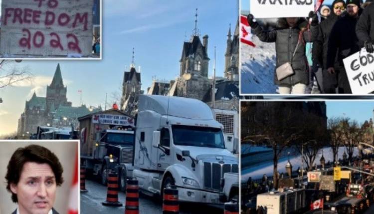 Զանգվածային ցույցեր Կանադայում. վարչապետ Թրյուդոն հեռացել է նստավայրից