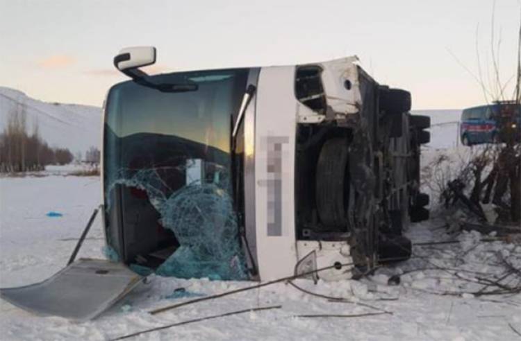 Թուրքիայում ուղևորատար ավտոբուս է շրջվել. կա 11 տուժած